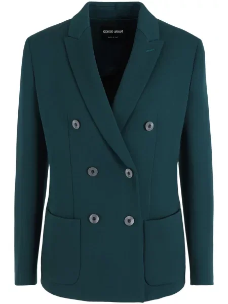 Sacou Giorgio Armani cu două rânduri de nasturi verde