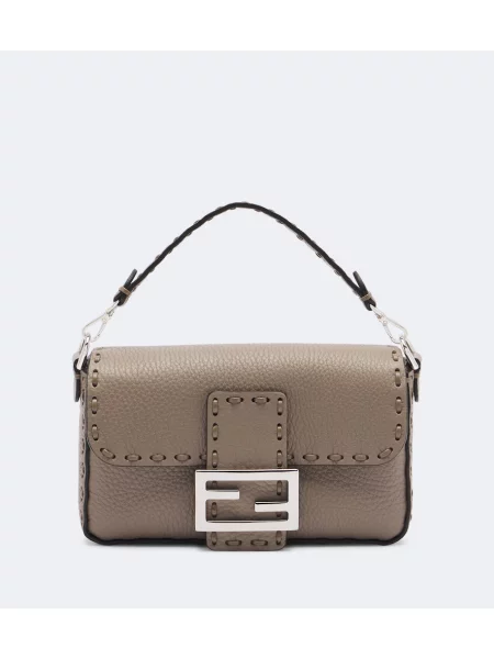 Top Fendi din piele bej