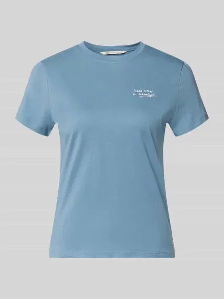 Męski t-shirt o kroju regular fit z czystej bawełny Tom Tailor Denim