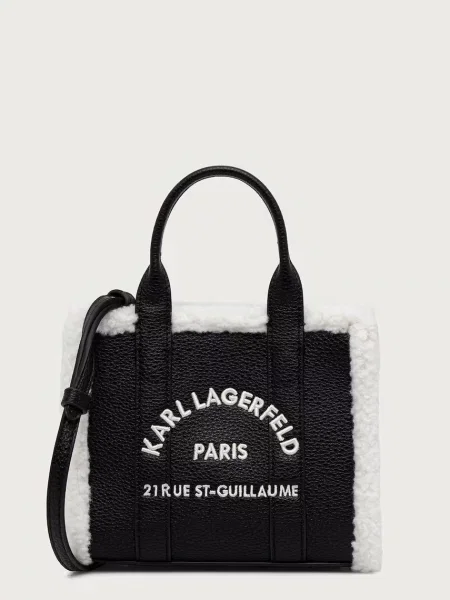 Geanta crossbody Karl Lagerfeld din piele negru