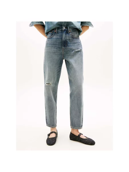 Tommy Jeans blugi pentru femei albastru