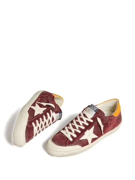 Sneakerși Golden Goose din piele roșu