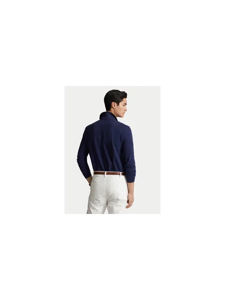 Polo Ralph Lauren Polo majica Mornarsko Custom Slim Fit modra