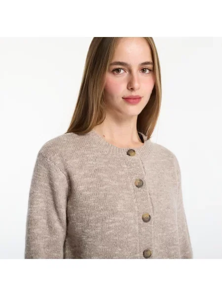 Πουλόβερ Saint Barth Janou Mouline Cardigan Beige L μπεζ