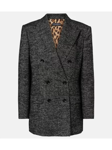 Geacă Dolce&gabbana de lână gri