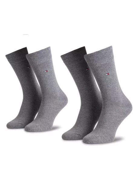 Dolge nogavice Tommy Hilfiger siva