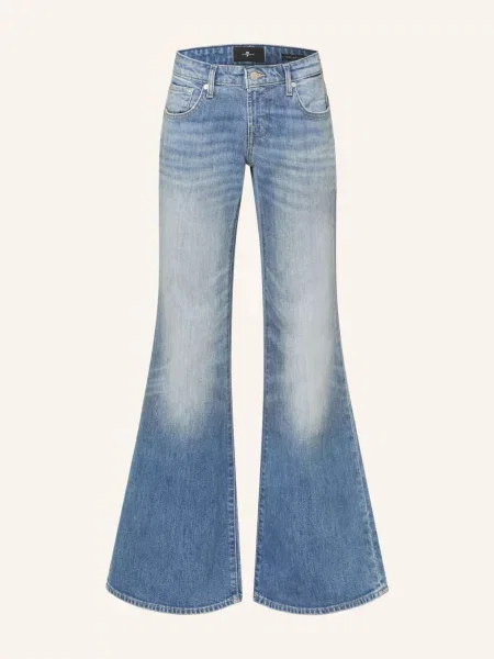 7 For All Mankind Džíny S Rozšiřujícími Se Nohavicemi blue haze modré