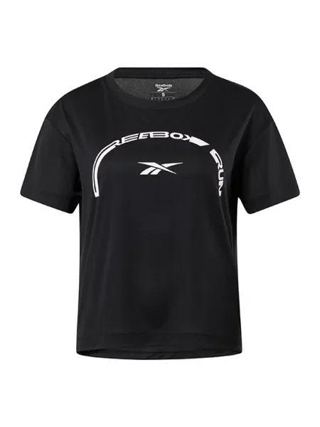 Grafic tricou Reebok alergare negru