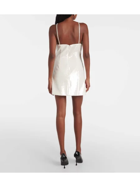 Rochie Self-portrait cu funde alb