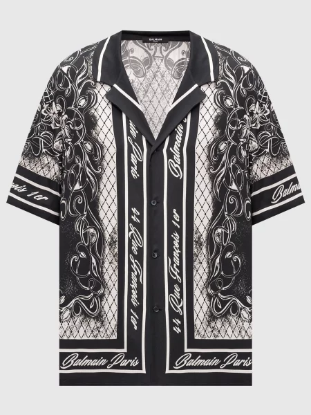 Сорочка Foulard Balmain чорна