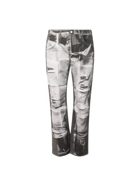 Jeansy straight leg Acne Studios czarne