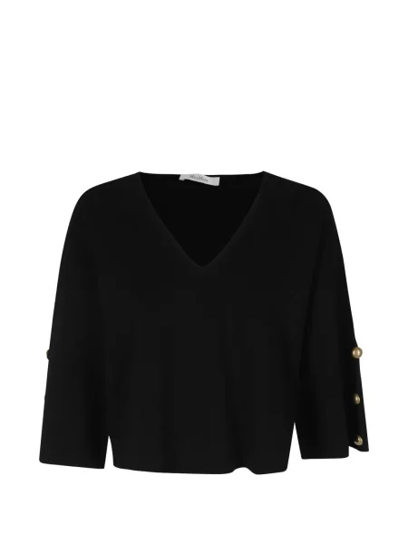 Svetr Max Mara s výstřihem do v černý