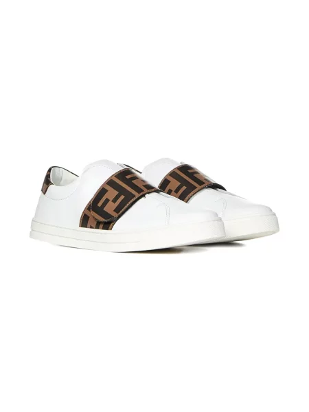 Sneakersy dziecięce Fendi białe