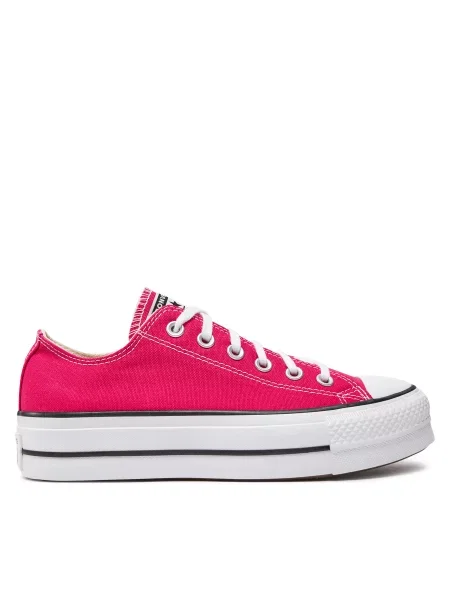 Кеды Converse на платформе розовые