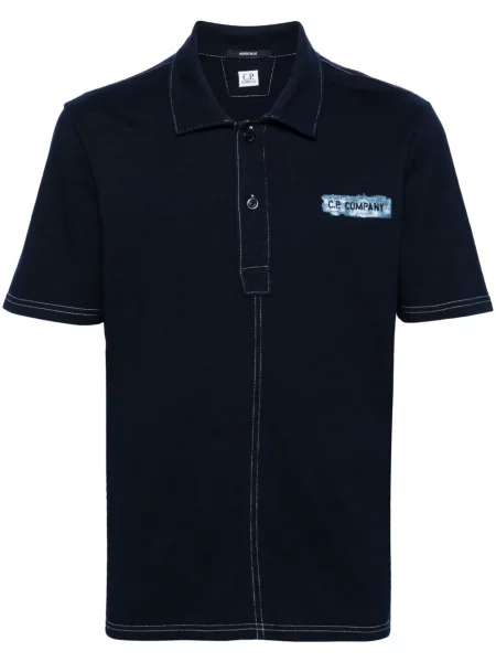 Polo C.p. Company cu broderie albastru