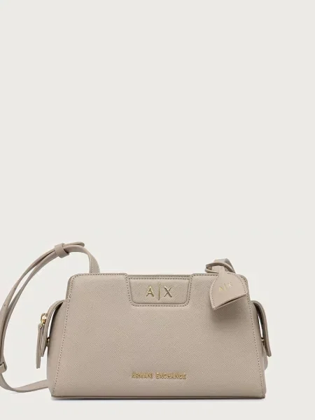 Armani Exchange geantă crossbody pentru femei bej