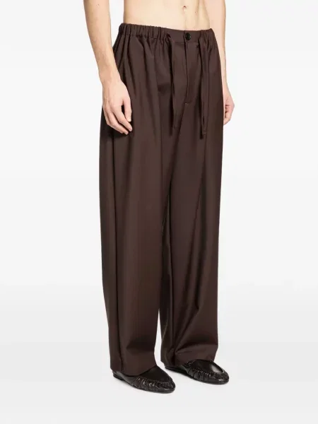 Pantaloni Rose Burrito de lână cu cordon roz