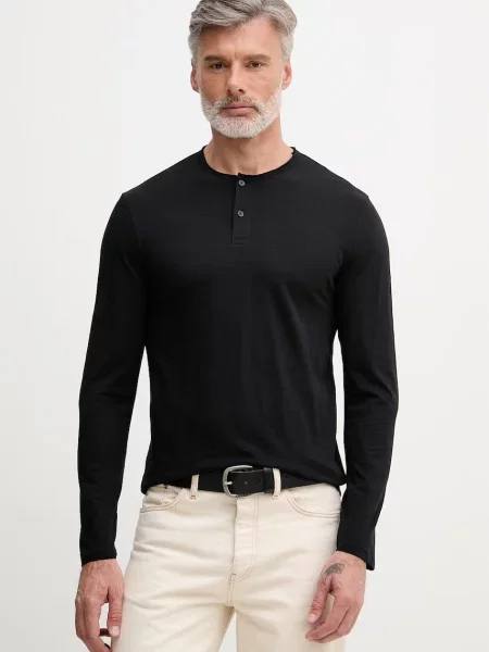 United Colors of Benetton Majica z dolgimi rokavi črna