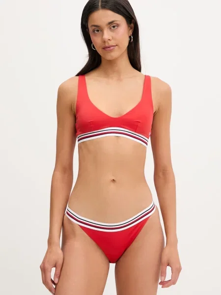 Tommy Hilfiger plavkové nohavičky dámske červená