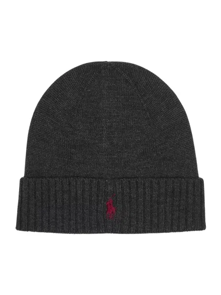 Czapka Polo Ralph Lauren wełniana szara