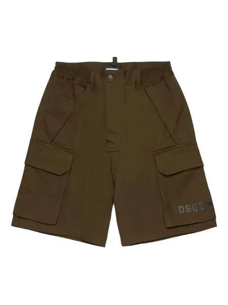 Szorty dziecięce Dsquared2 brązowe