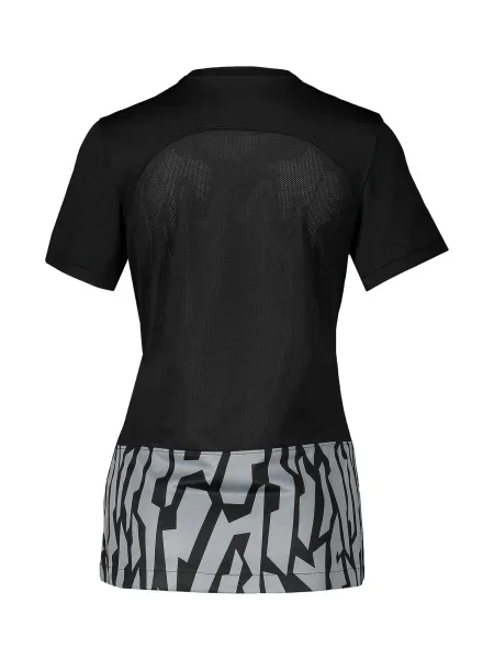 NIKE Tricou funcțional gri deschis / negru alb