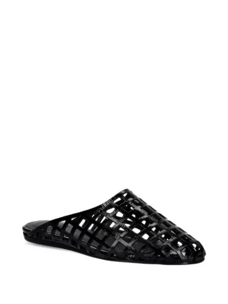 Papuci tip mules Billi Bi din piele negru