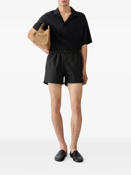 Долнища на бански Jacquemus бродирани черно
