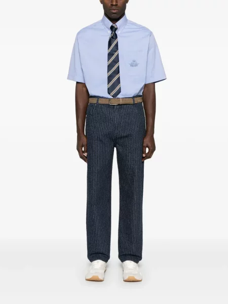 Cămașă Fendi din țesătură twill albastru