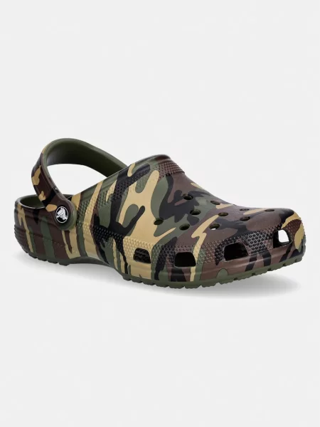 Crocs natikači Classic Camouflage Clog zelena