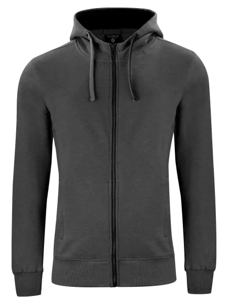 Clique Classic Hoody Full Zip — Bluza z kapturem i rozpinanym zamkiem szara