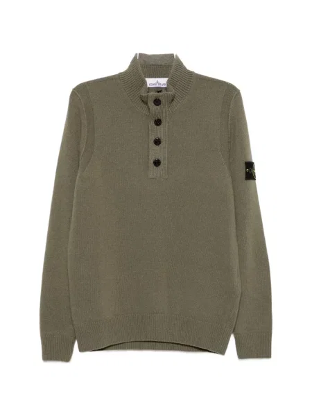Pulover Stone Island cu strasuri verde