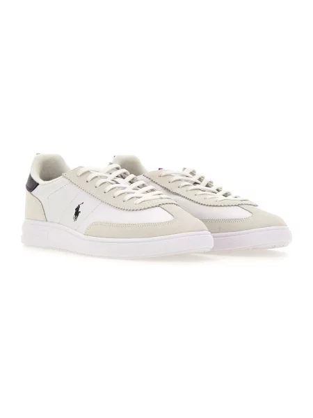Sneakersy z naturalnej skóry bydlęcej Polo Ralph Lauren białe