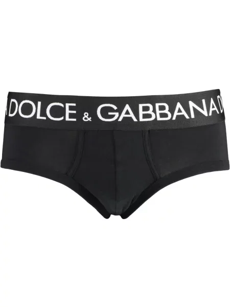 Majtki Dolce And Gabbana z dżerseju czarne