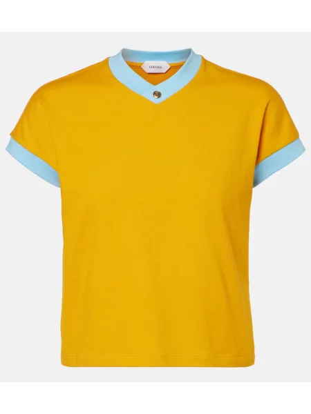 Tricou Versace din jerseu portocaliu