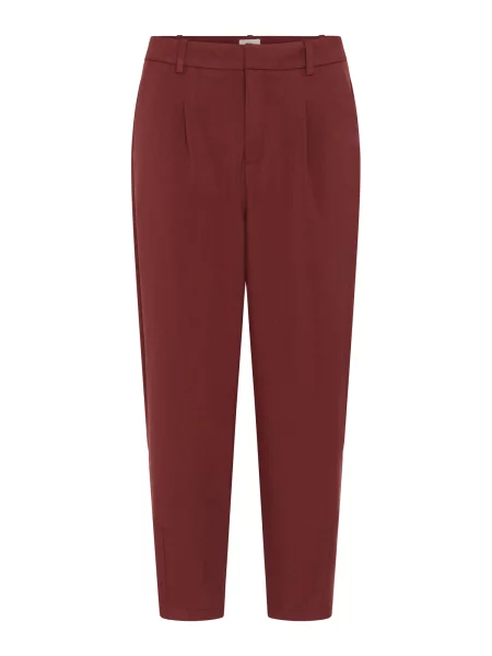 Kaffe Pantaloni cutați KAMerle ruginiu roșu