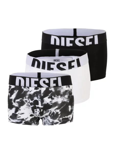 DIESEL Boxeri UMBX-DAMIEN gri deschis / negru alb