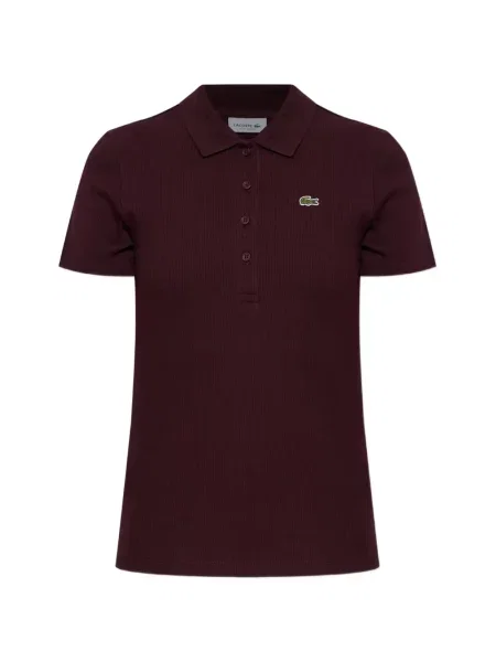 Top Lacoste cu autograf maro