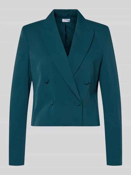 Dwurzędowy żakiet z kołnierzem z połami Jake*s Cocktail zielona