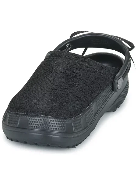 Natikače Crocs s čipkom crna
