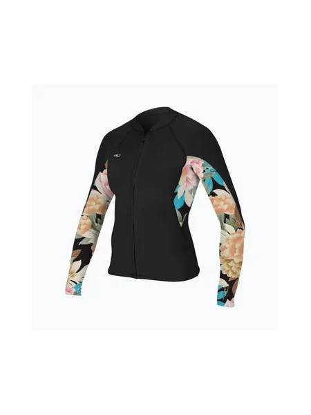 Неопренова куртка O'Neill Bahia мм Full-Zip Jacket чорний/квітковий/чорний чорна
