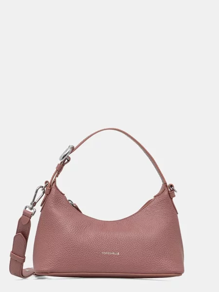 Coccinelle geantă crossbody pentru femei din piele roz