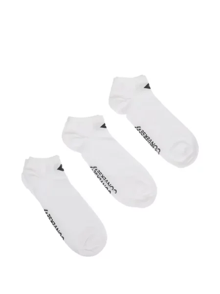 Čarape Converse s autogramom karirane smeđa