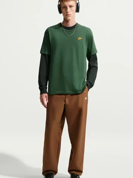 Nike Sportswear basic tričko Club zelené