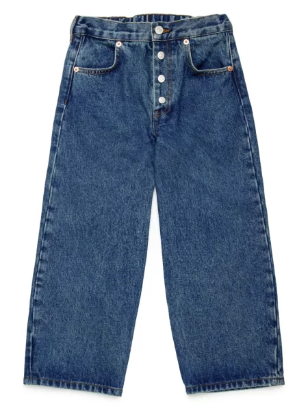Jeansy straight leg dziecięce Mm6 Maison Margiela niebieskie