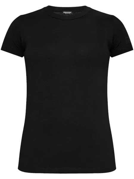 Tricou Dsquared2 cu decolteu rotund negru