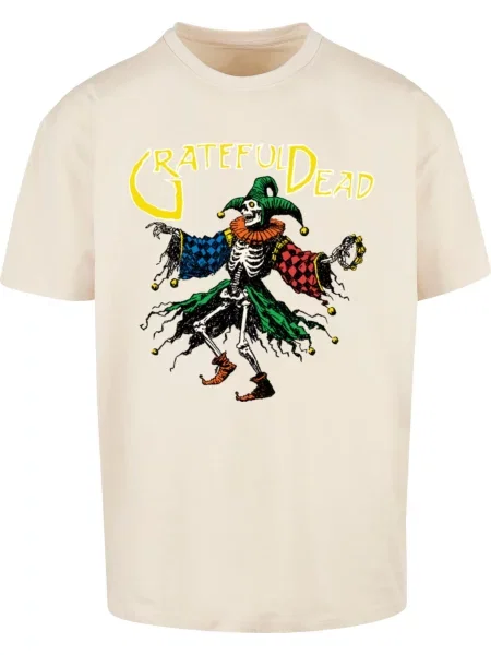 Merchcode Póló Grateful Dead Joker homok / sárga / piros fekete