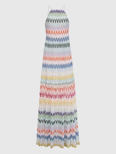 Макси платье Missoni с принтом с открытой спиной