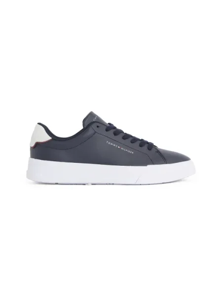 Tommy Hilfiger Bőr sneakers tornacipő kék