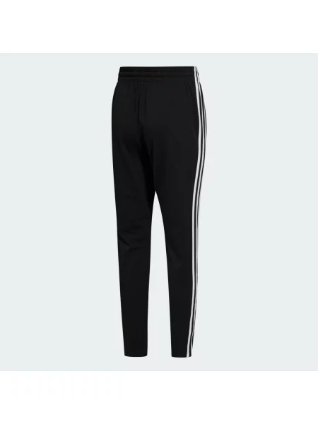 Spodnie Adidas w paski z dżerseju zwężane białe
